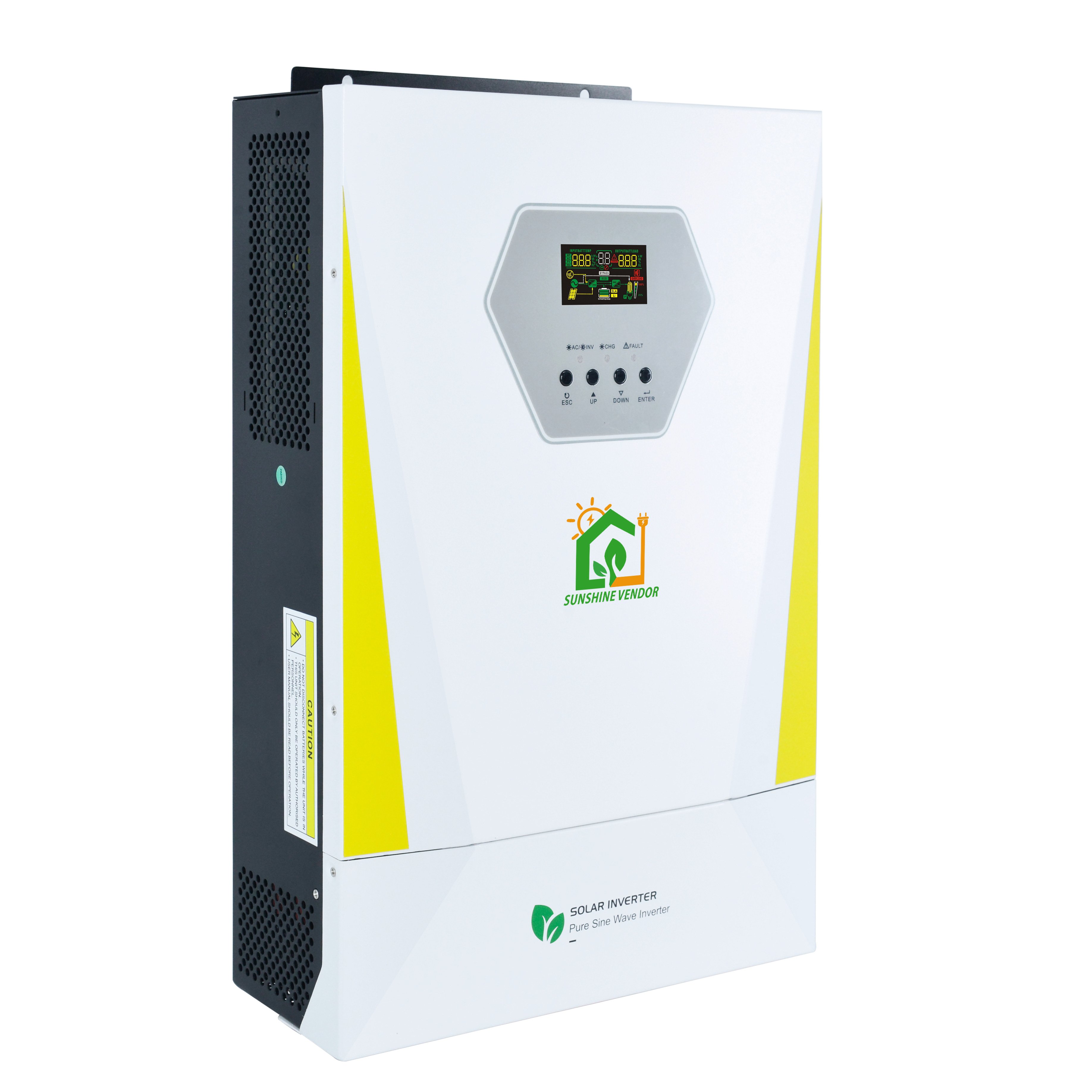 Sunshine Vendor 24V inverter 3000w Single Phase high Frequency hybrid Inverter 3kw Solar Inverter Price for off grid system
