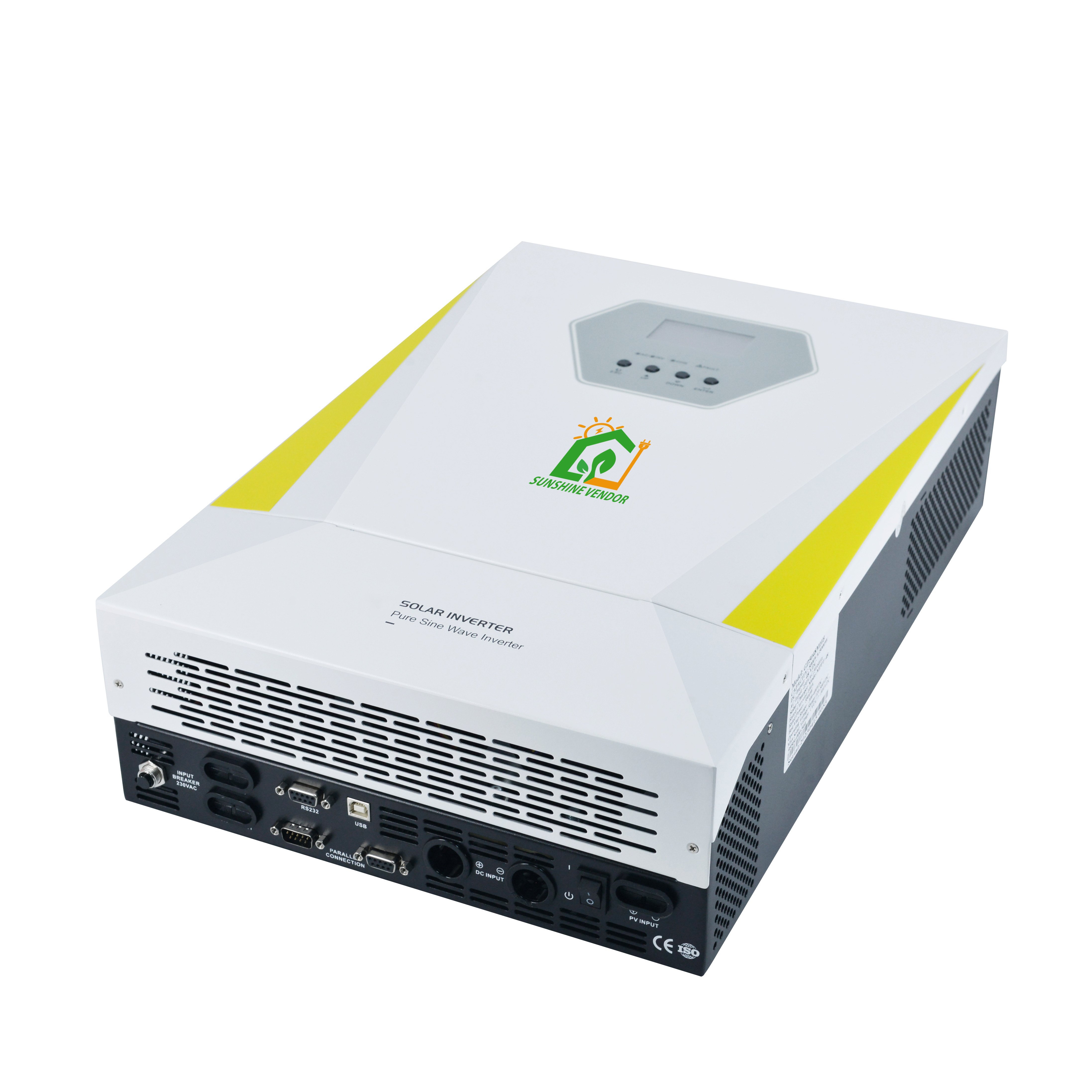 Sunshine Vendor 24V inverter 3000w Single Phase high Frequency hybrid Inverter 3kw Solar Inverter Price for off grid system
