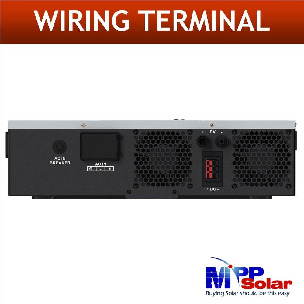 PIP2724LV-MR 2700w 3kva 24v 110v mppsolar pure sine wave solar inverter 25A MPPT charger 25A battery charger AVR built in