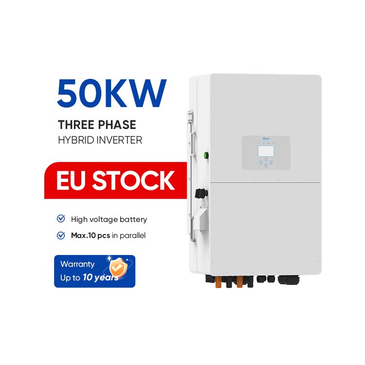 Deye Hybrid Sun-50K-Sg01Hp3-Eu-Bm4 Ac/Dc Solar Inverter 220V To 380V Wifi Module 50Kw Solar Inverter