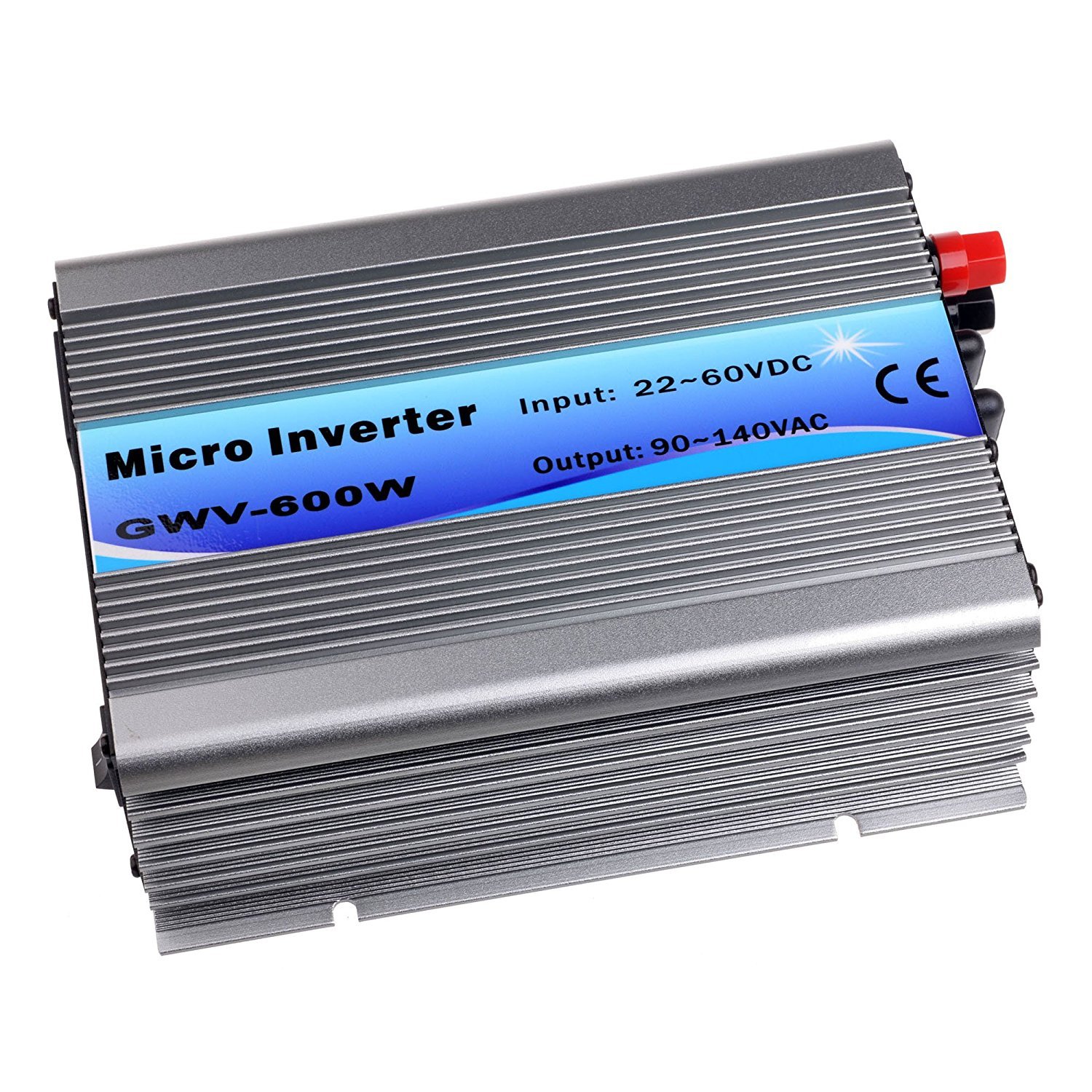 600W Grid Tie Solar Inverter MPPT Pure Sine Wave Micro Inversor DC30-55V PV Input AC120V/220V for 36V Solar Panel Home System