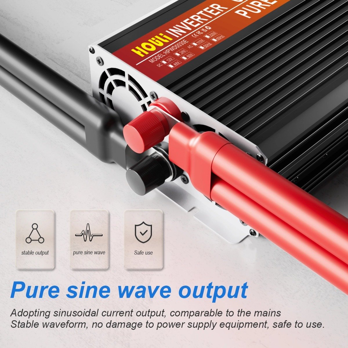 HOULI dual solar inverters ac power converter pure sine wave inverter generator 12v 110v 5000w 4000w 3000w on grid inverter ups