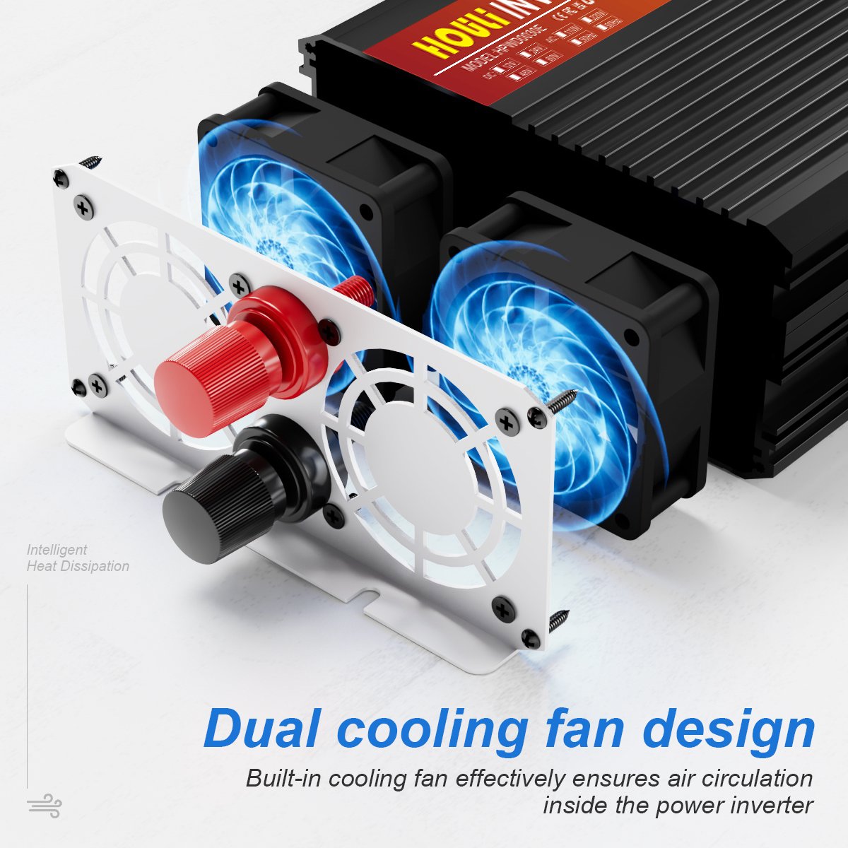HOULI dual solar inverters ac power converter pure sine wave inverter generator 12v 110v 5000w 4000w 3000w on grid inverter ups
