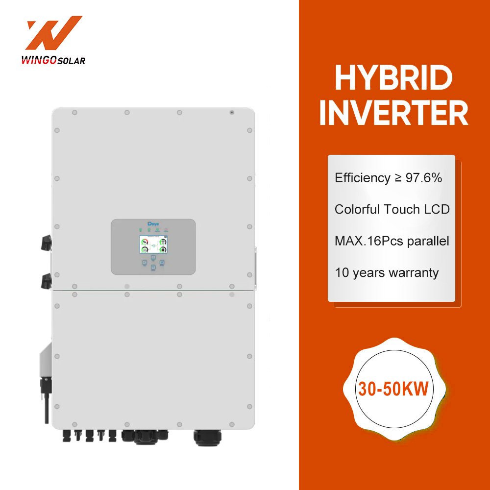 Deye High Voltage 50kWh 60kWh 100kWh 200kWh Battery Energy Storage System All in One High Voltage Inverter and Battery Pack Set