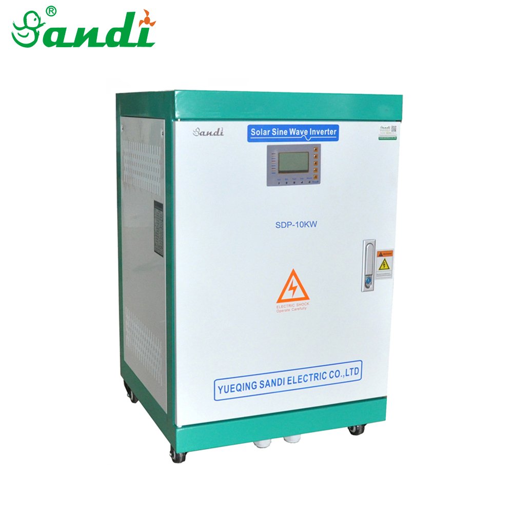 High efficient 12KW hybrid solar inverter&controller for solar/wind/diesel generator/grid power with battery