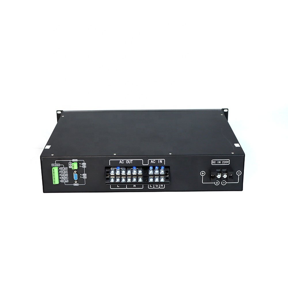 Durable Rack-mounted Off-grid Power Supply 110Vdc to 220Vac 3200W Frequency Converter 2U Single-phase Inverters for Data Center