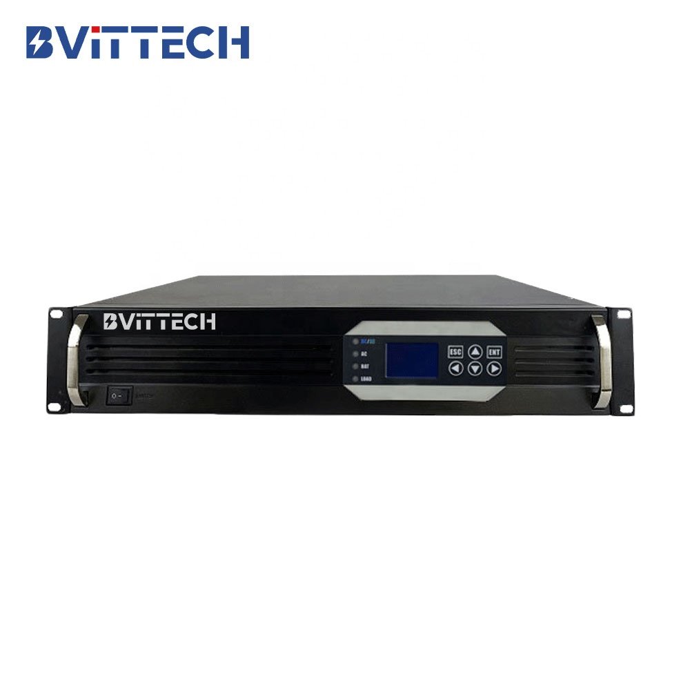 Durable Rack-mounted Off-grid Power Supply 110Vdc to 220Vac 3200W Frequency Converter 2U Single-phase Inverters for Data Center
