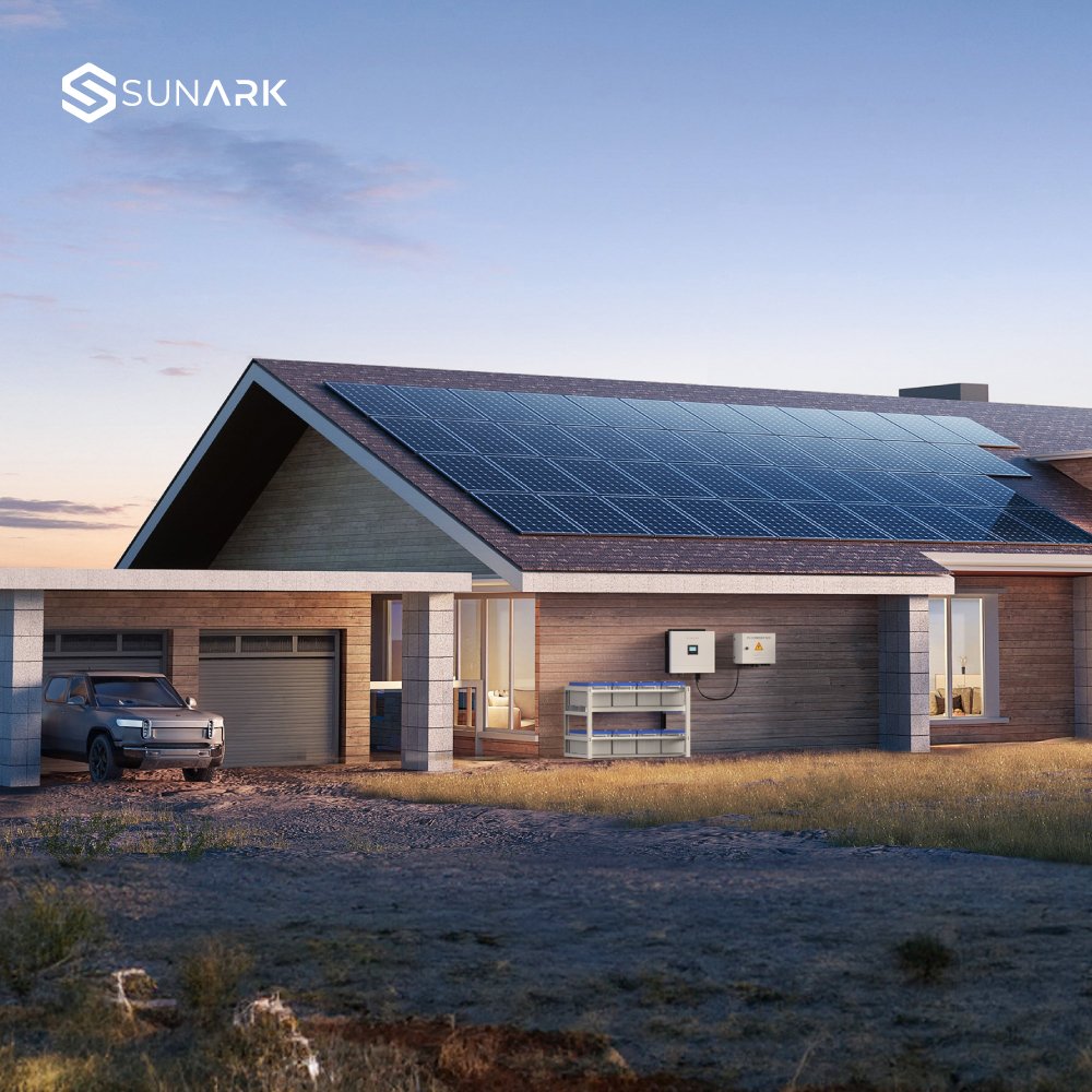 Sunark Eu Standard Solar Photovoltaic System 10Kw 20Kw 30Kw Solar Power System Market Price
