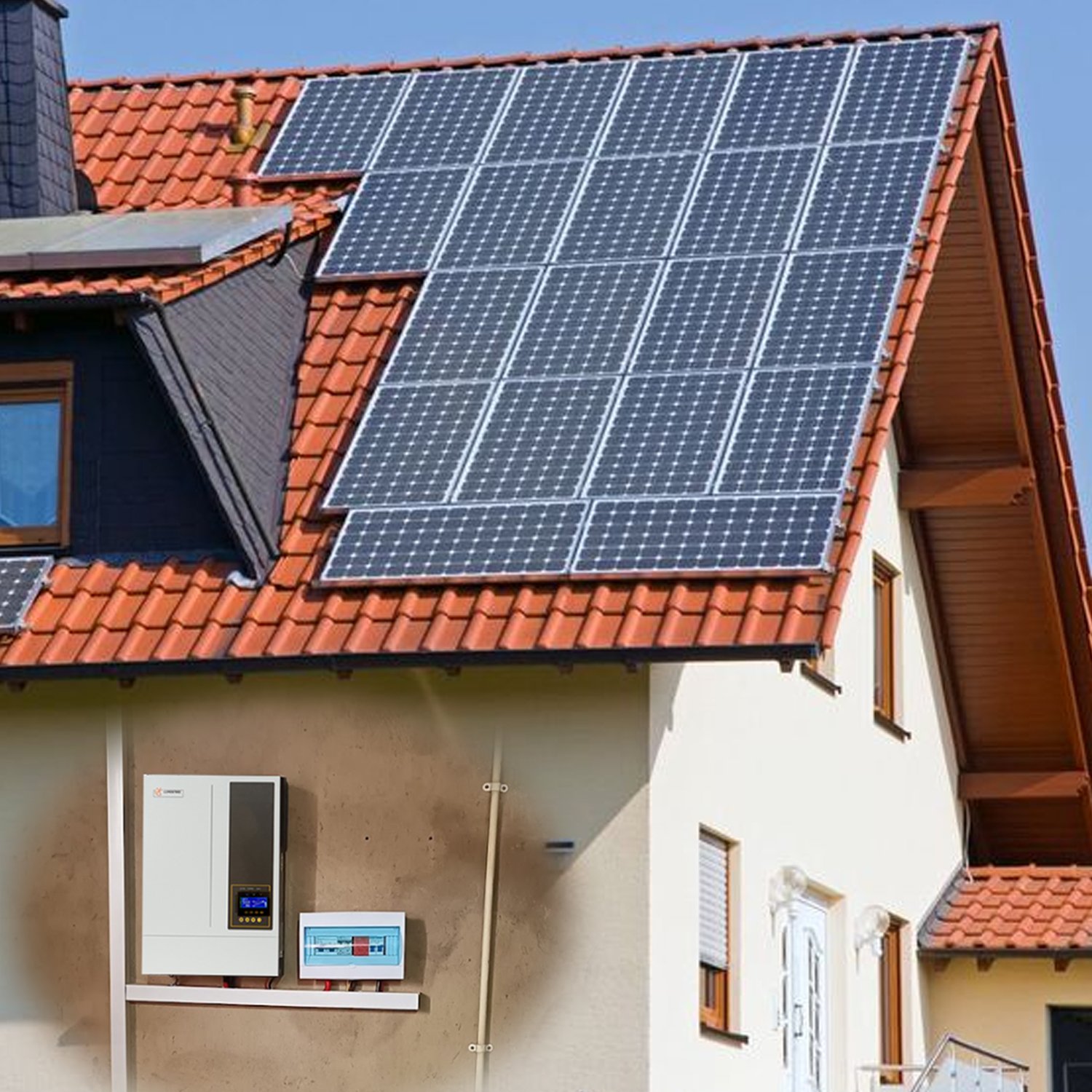 5.5kW 48V On Grid Solar Inverter Hybrid with Battery PV Panel Energy Storage Inverter UPS MPPT Solar Inverter