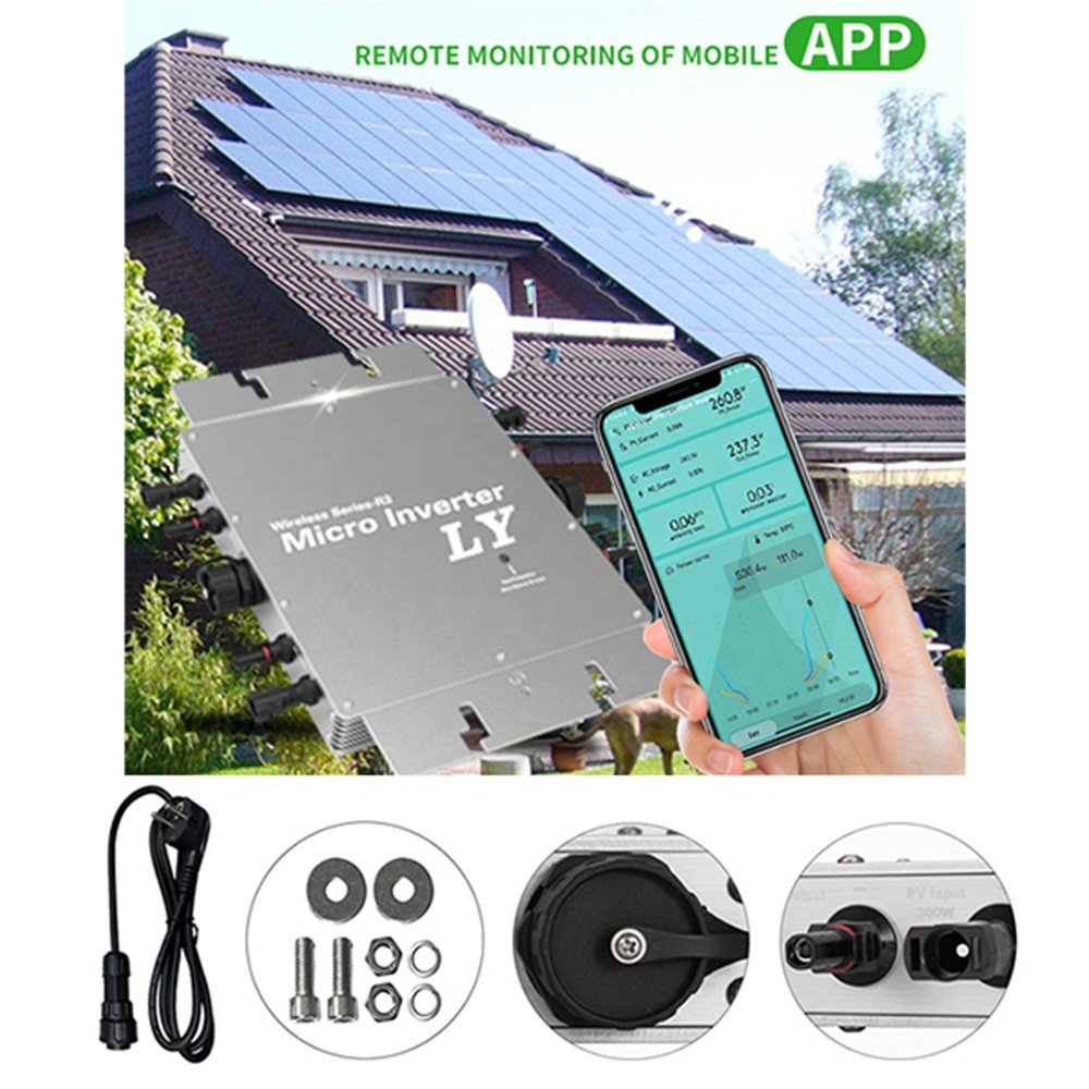 on grid solar energy system pure sine wave inverter on grid solar inverter 1200w fmicro inverter solar