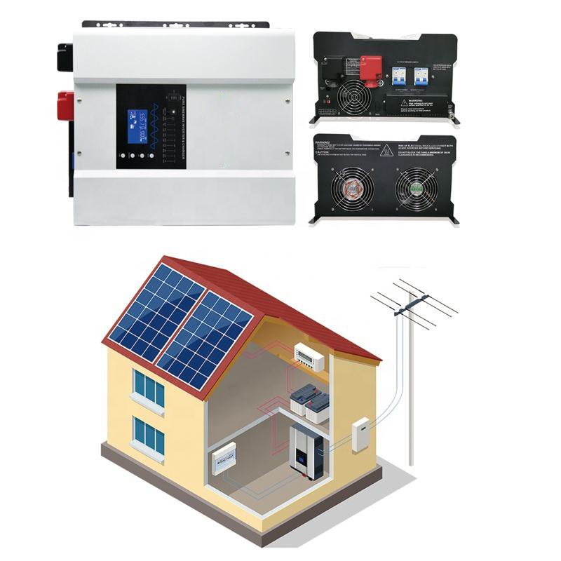Hot Low Frequency Hybrid Off-Grid Pure Sine Wave Power Frequency Solar Inverter 3KW 8kw 10kw 12kw split