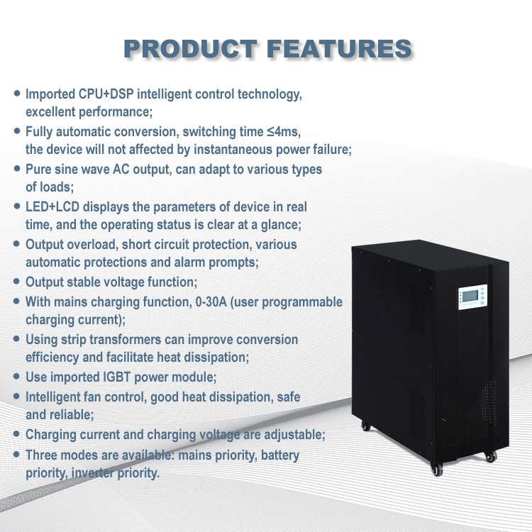 Off-grid hybrid inverter 7kw 8kw 10kw 12kw 15kw 20kw 25kw 30kw 40KW three phase solar inverter