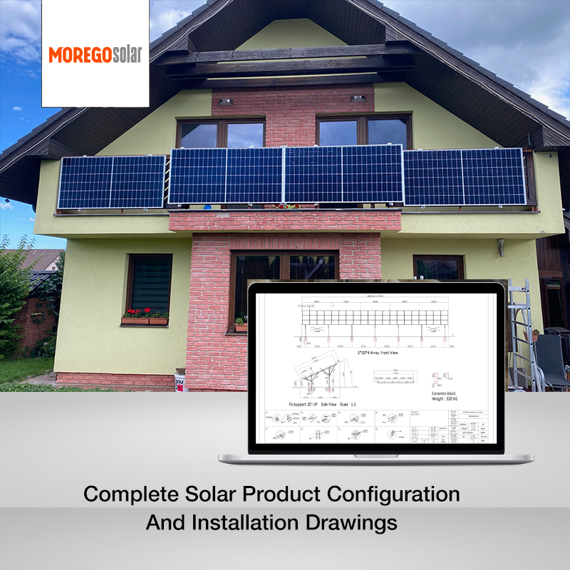 Moregosolar hybrid solar system complete 10KW 12KW battery for solar systems with three phase solar inverter hybrid for houses