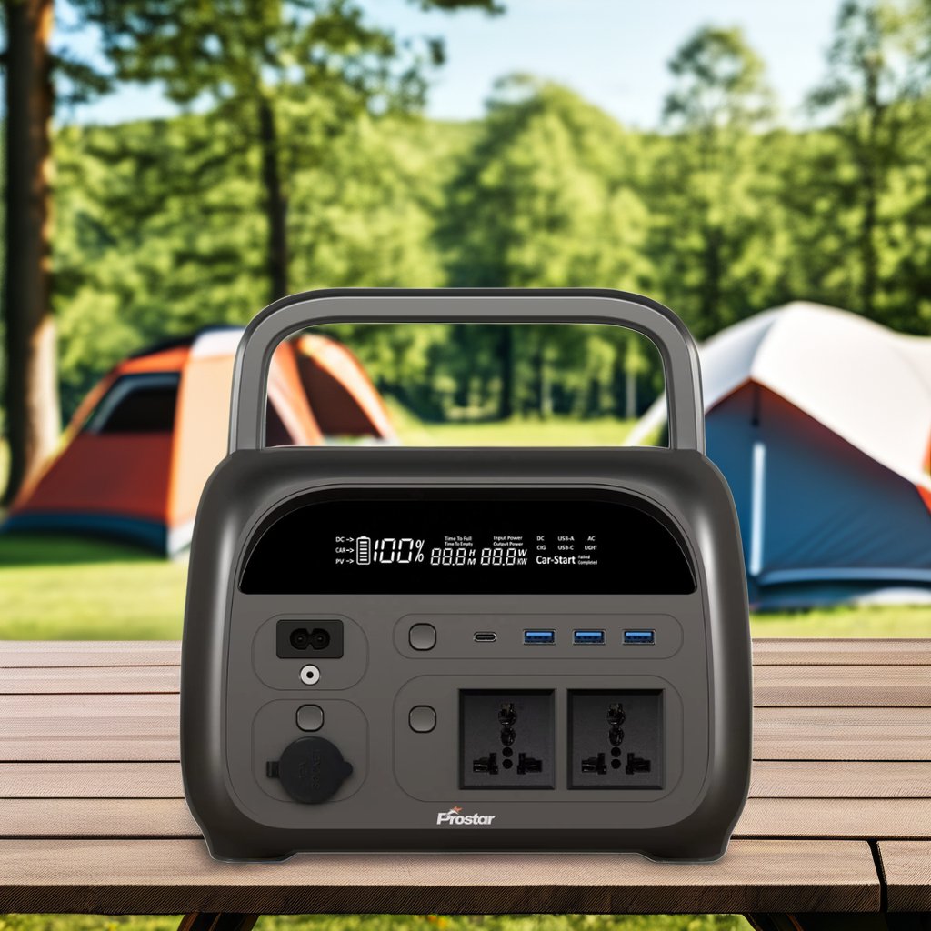 Prostar 592Wh lithium battery Power bank 220V 240V Compact Solar Generator Portable Power Station 600W