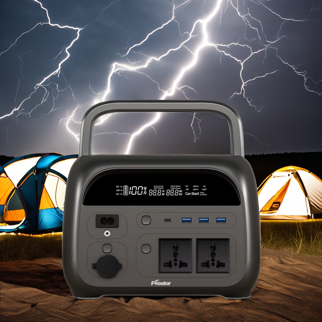 Prostar 592Wh lithium battery Power bank 220V 240V Compact Solar Generator Portable Power Station 600W