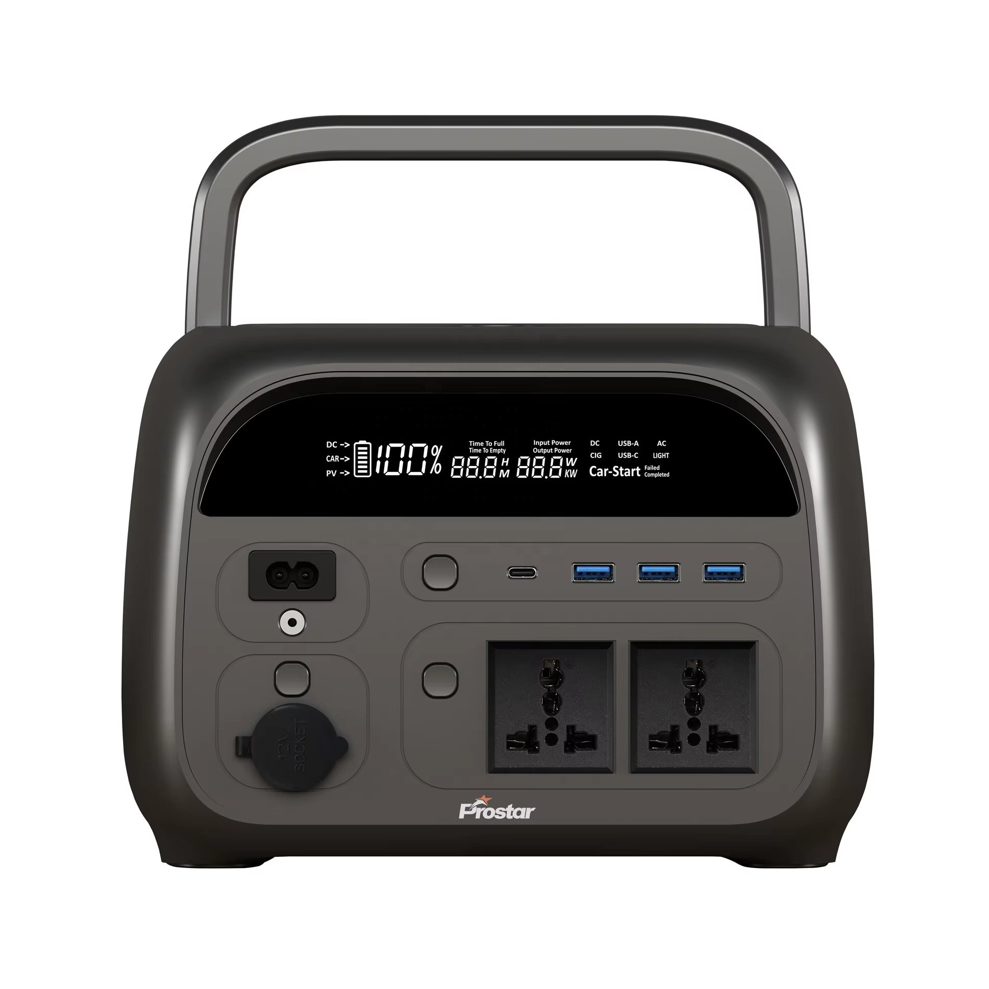 Prostar 592Wh lithium battery Power bank 220V 240V Compact Solar Generator Portable Power Station 600W