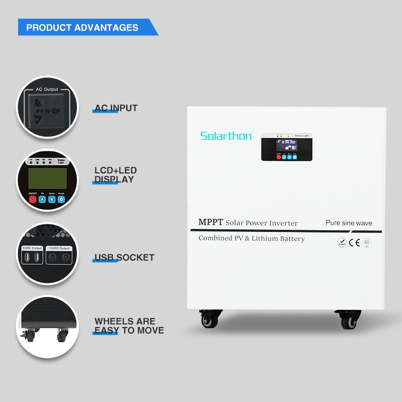 Solar Inverter Dc Input Votage 3.3kw 3.5kw 5kw 10kw Off Grid Solar Inverters With Mppt For Solar Power System