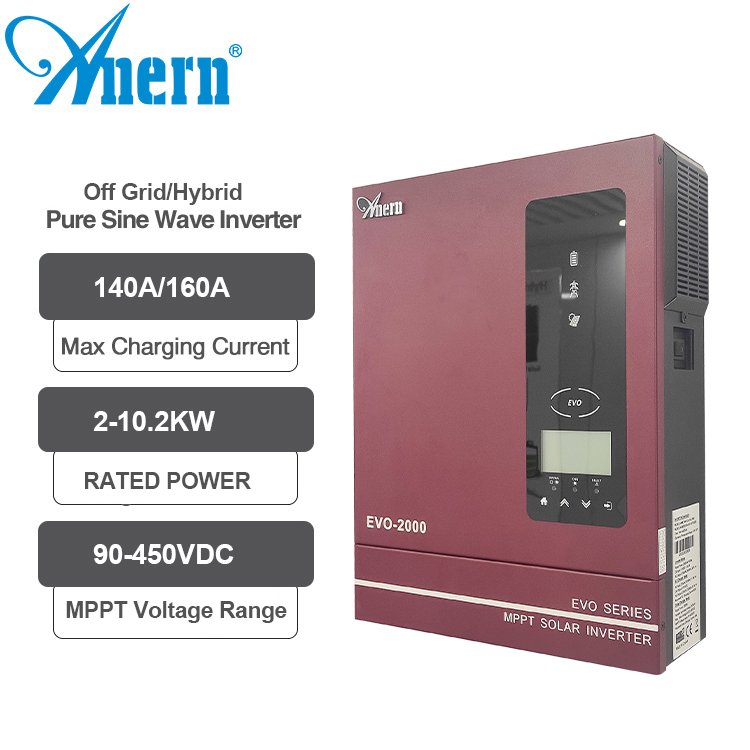 offgrid 12v to 220v 8000w hybrid solar inverter no battery