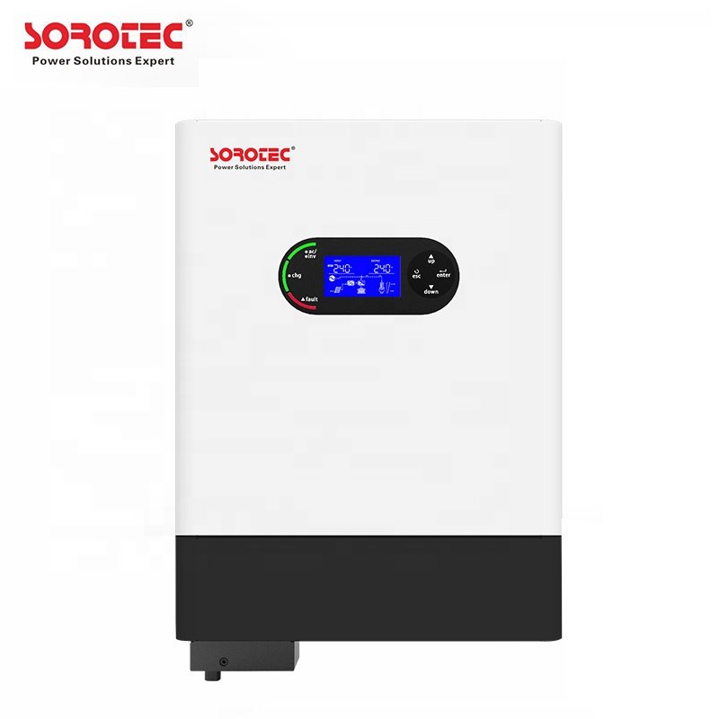 Sorotec 4kw 6kw 48v Dc 220/230v Ac Pure Sine Wave Solar Inverter Double Mppt On/off Grid Solar Hybrid Inverter