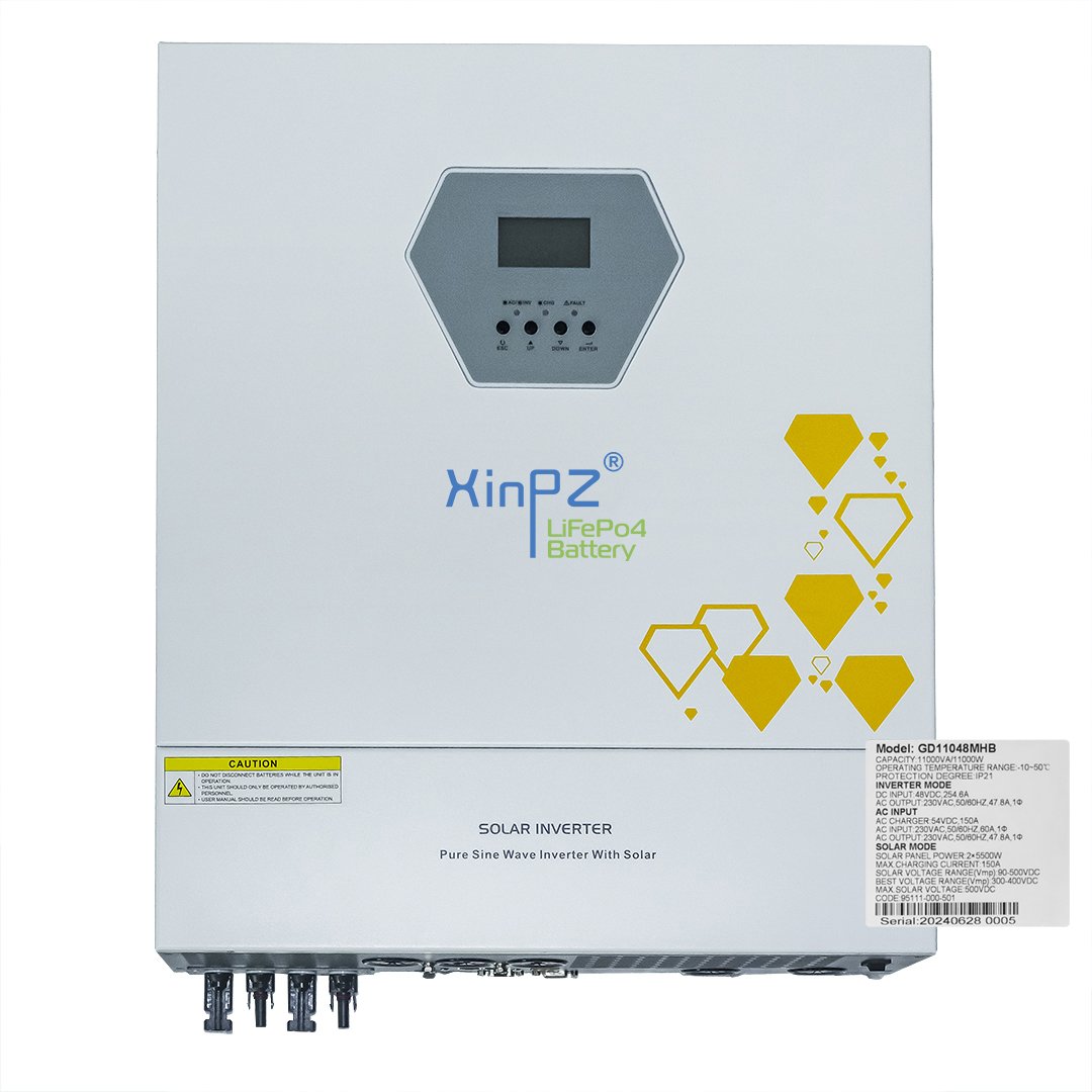 Hybrid inverter 6.2kw On Grid inverter 6200w Off Grid solar inverter 6.2kw with 100A Mppt solar controller For off grid system