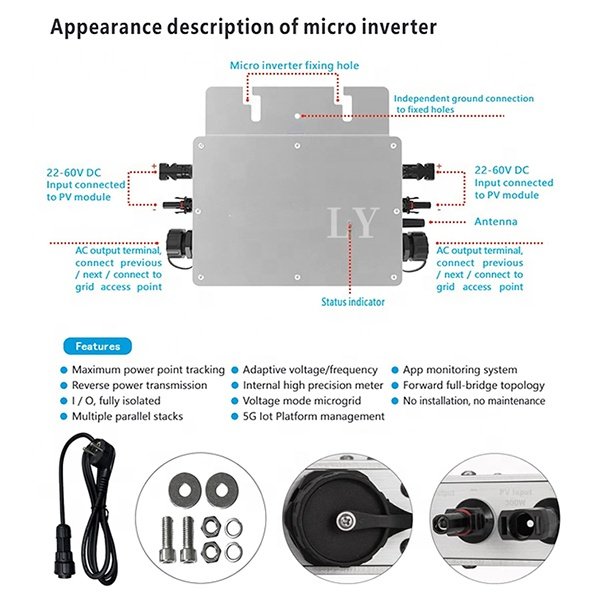 wholesale price solar inverter manufacturers mpp solar 600w mppt solar grid tie solar inverter micro inverter