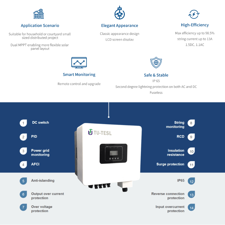 5Kv 5Kw 5000 Watt 6000W Ip65 220V Ongrid Of Grid Water Pump Solar Inverter System