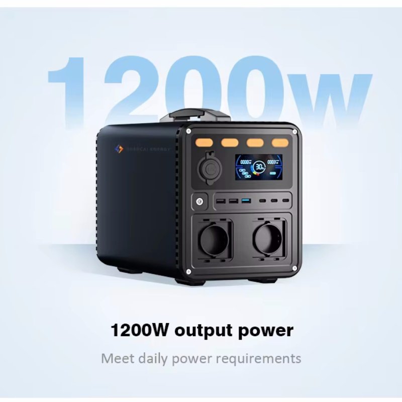 Wholesale 1200W Solar UPS Portable Power With 2Hours Fast Charging LiFePO4 battery 110V 220V MPPT Solar Generator Station