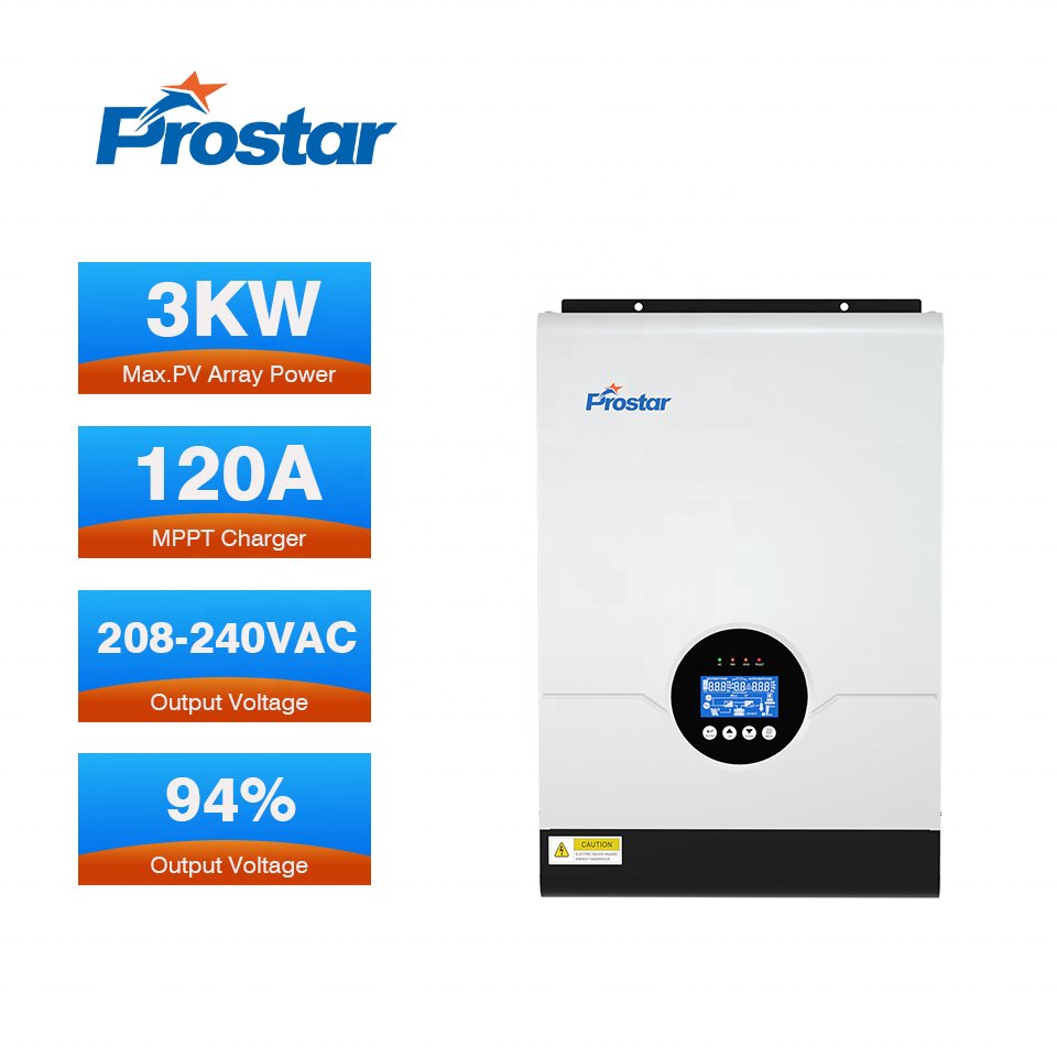 Prostar Hybrid Solar Inverter MPPT 3kw 3000w 5kw 5000w 5.5Kw 24V 48V Solar Off Grid Inverter Wholesale Price From China