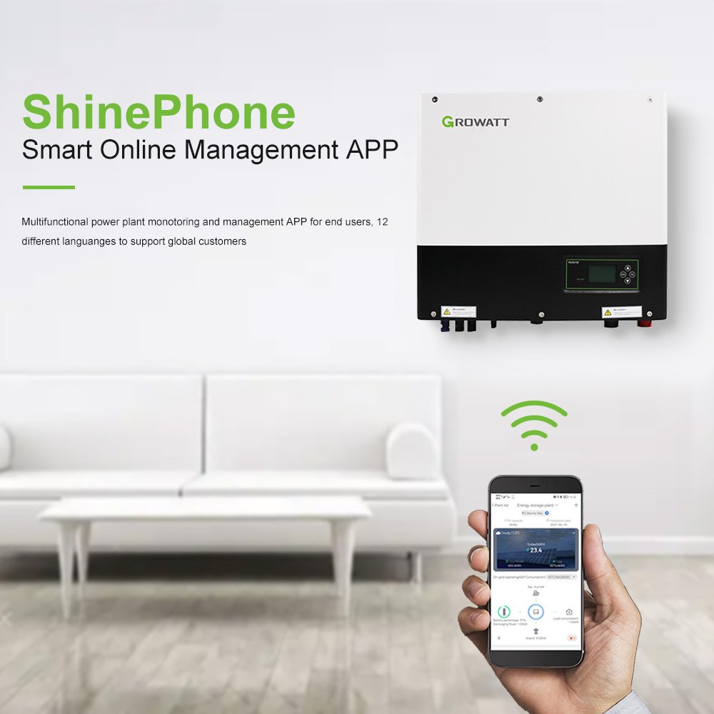 Growatt SPH 4000-10000TL3 BH-UP Portable Solar inverter 4kw 5kw 6kw 7kw 8kw 10kw Three Phase Hybrid inverter