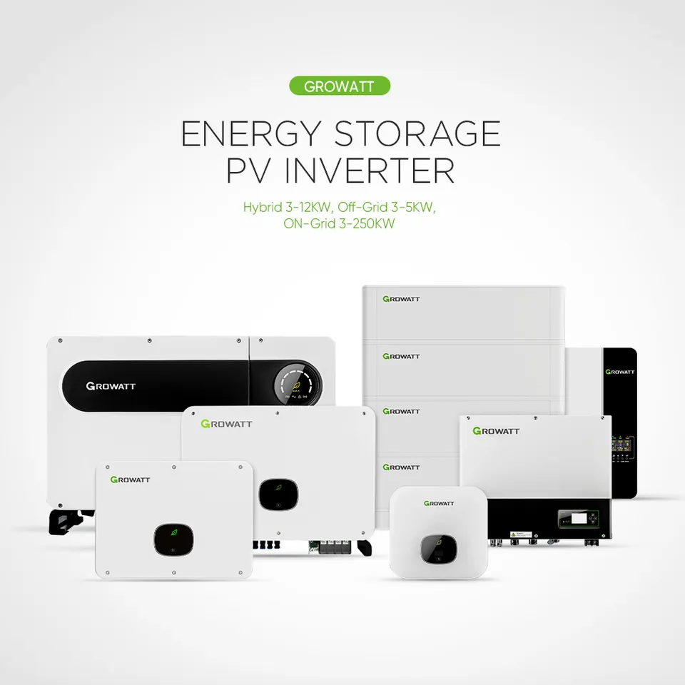 Growatt Grid Tied EU/ US Standard 3Kw 4Kw 5Kw 6Kw 10Kw 15kw On Grid Solar Inverter