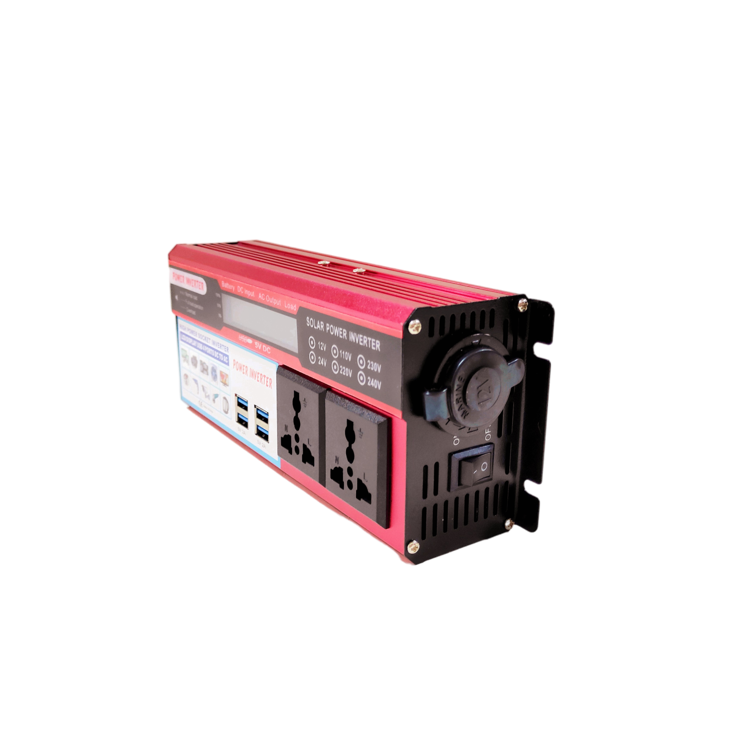 Factory Price 1000W DC 12V 24V to AC 110V 220V Modified Sine Wave Off Grid Solar Power Inverter with 4 USB Ports