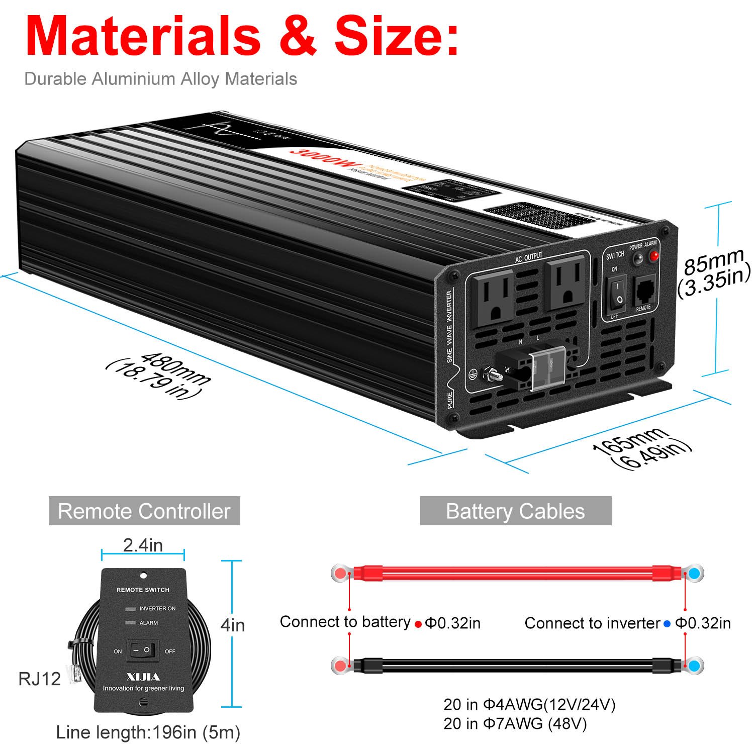 Inverter 60V 3000W Solar Inverter Price DC AC Power Inverter 3000W dc to ac converter