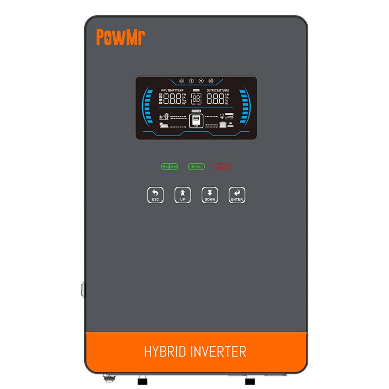 PowMr 4500W 24V Hybrid Inverter MPPT 230V Pure Sine Wave Solar Inverter 220V Hybrid Solar Inverter For Solar System