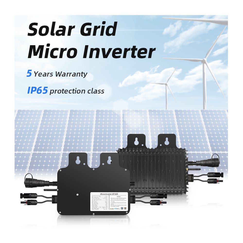 Solar Energy System 800W Micro Solar Inverter Grid-tie MPPT Microinverter Micro Inverter 800W Wifi