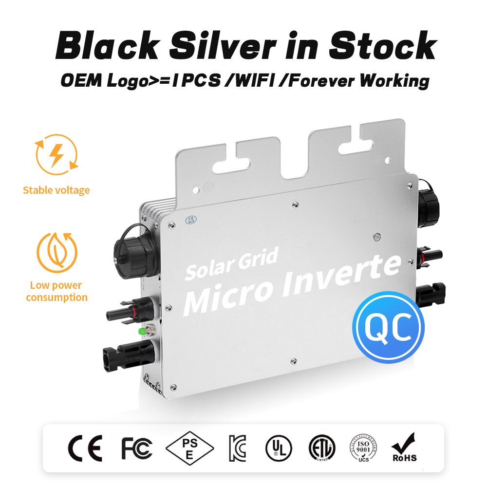 GTB-600w 110V220V Solar System On Grid 400W Stand by WIFI Mobile APP micro inverter Wvc solar panel kits micro inverter 300w