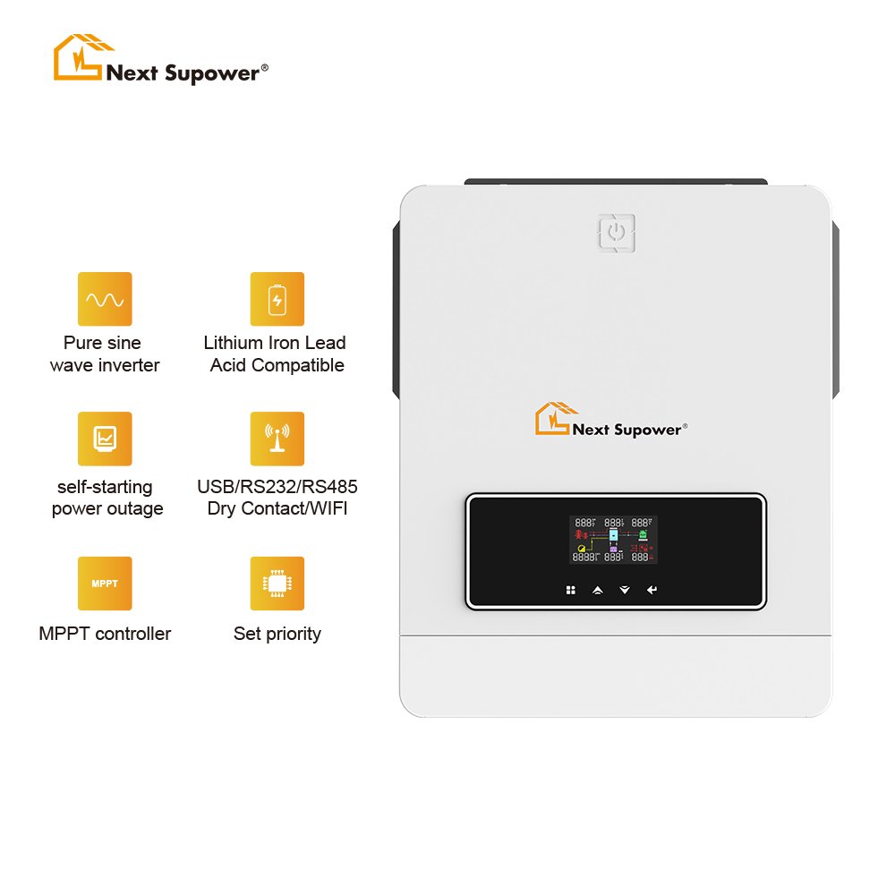 Hybrid System Solar Kit 4kw 5kw 6kw 8kw 10kw off grid hybrid inverters pure sine wave solar panel home power system with battery