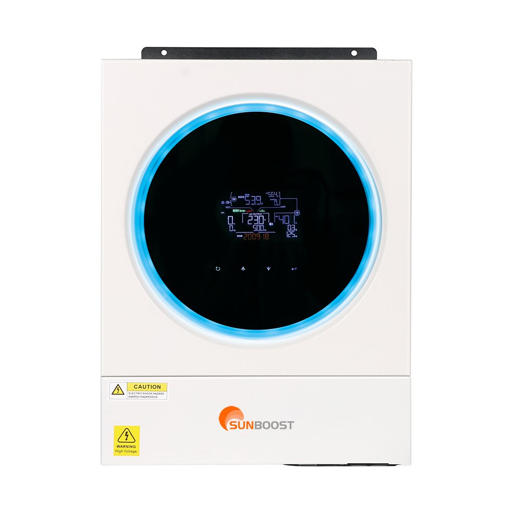 SUNBOOST 50hz 60hz Dual output 6.2kw hybrid solar inverter Parallel Function Acceptable Off Grid Solar Inverter With WIFI Module