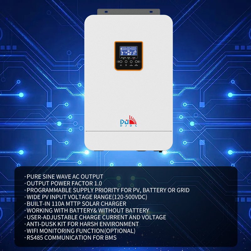 Solar inverter hybrid inverter 24V100AMPPT reverse control all -in -one 220V230V reverse control all -in -one machine