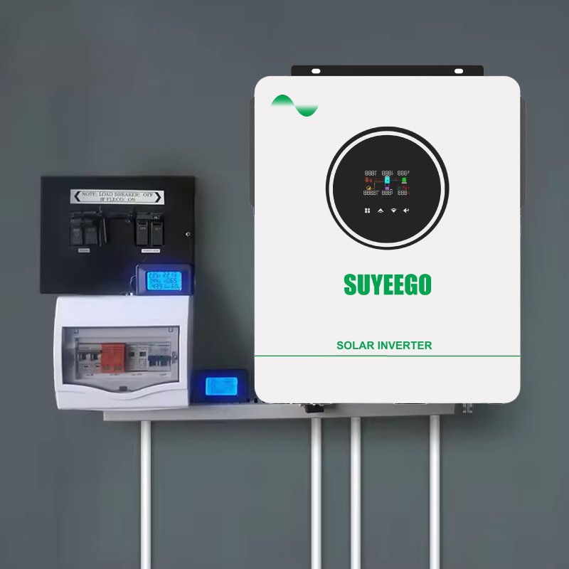SUYEEGO 4.2kw 6.2kw Dual Output Off Grid Solar Inverter 24V 48V Pure Sine Wave Built in 120a MPPT Hybrid Solar Inverter