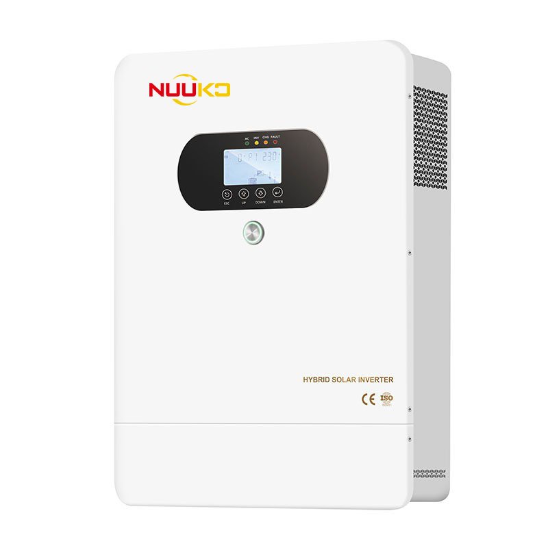 NUUKO Hybrid Solar Inverter 3kw 5kw 8kw 10kw 12kw Solar System Inverter 220/230/240V Pure Sine Wave Hybrid Inverter with MPPT