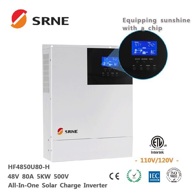 5000W dc 24V 48V to ac 110v 120v 220v 230v srne hybrid solar inverter pure sine wave inverter