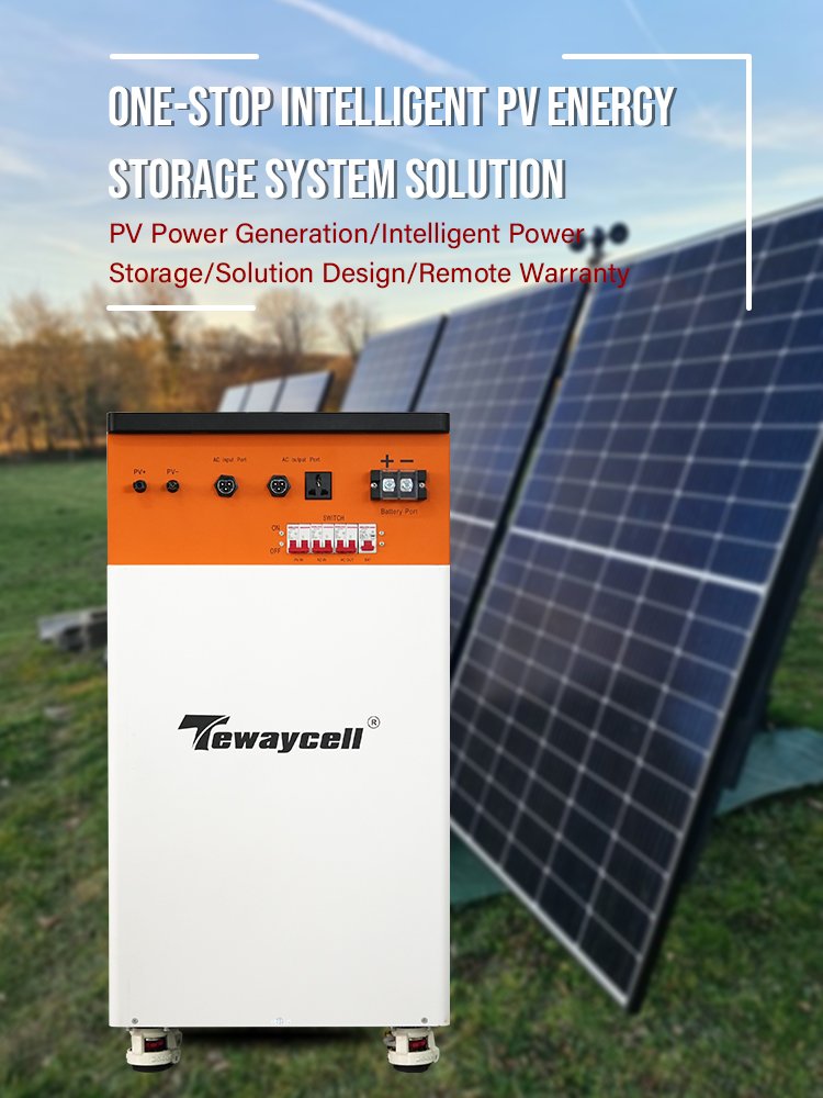 Tewaycell 15KWH 48V 300AH All In One LiFePO4 Battery 15Kwh Off Grid Solar Energy Systems with 5kw inverter ESS