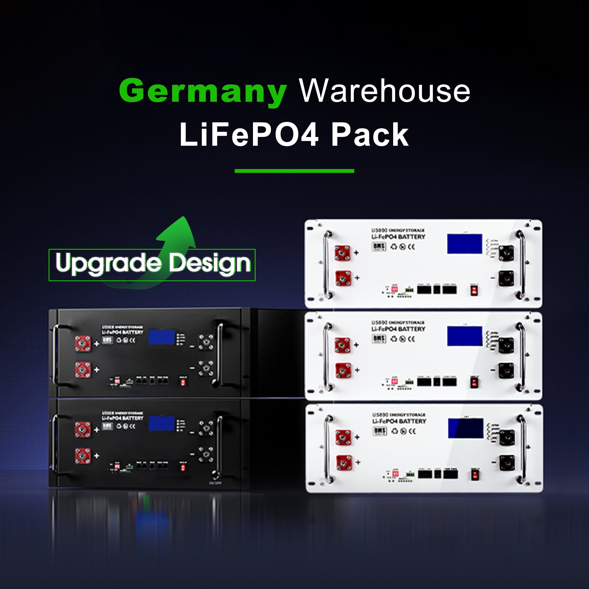 Rack Mount 48V Lifepo4 Battery Pack 5Kw 10Kw 15Kwh 24v 48v 100ah 200ah Solar Energy Storage Lithium Ion Battery