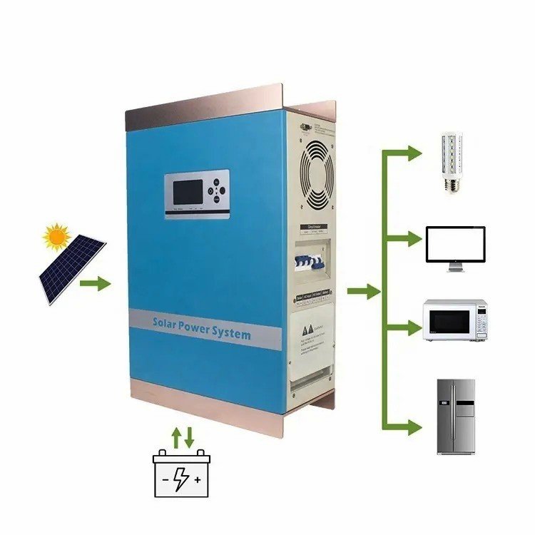 Off Grid hybrid solar inverter 0.3-6KW PWM system solar inverter solar charge controller battery pack
