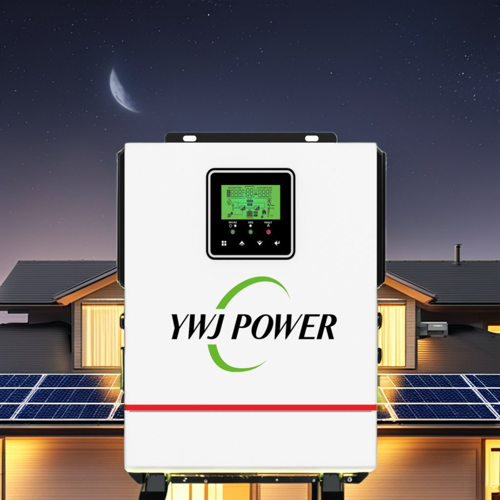 YWJ Factory Off-Grid Home Solar Systems 1.2KVA 1.6KVA LED Display Solar Inverter 40A MPPT 20-150VDC 12V 24V Single Output Stock