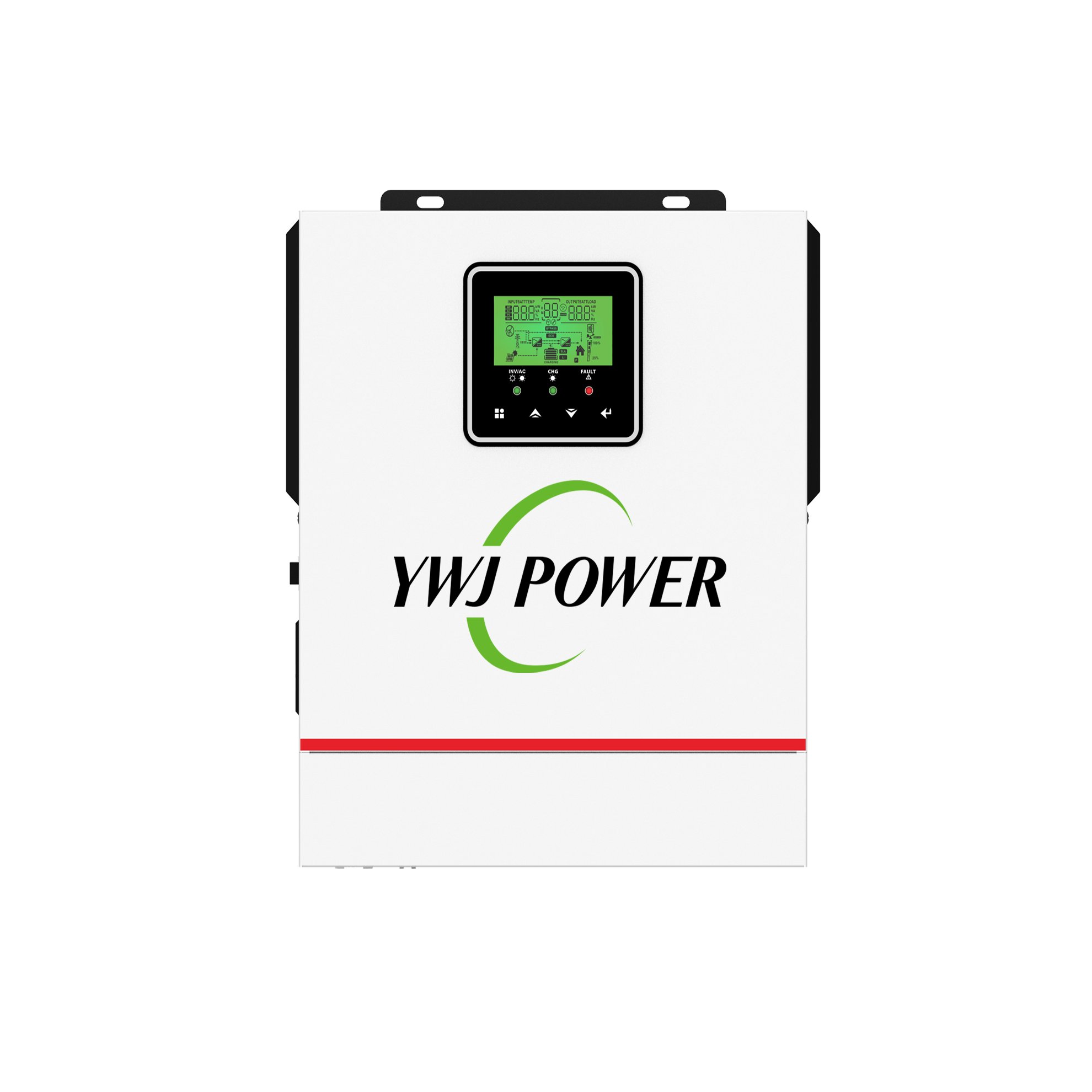YWJ Factory Off-Grid Home Solar Systems 1.2KVA 1.6KVA LED Display Solar Inverter 40A MPPT 20-150VDC 12V 24V Single Output Stock