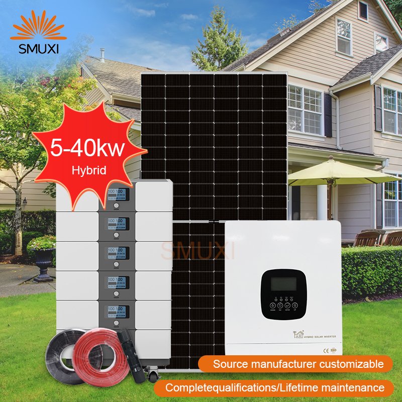 5kw 10kw 15kw 20kw 25kw 30kw 35kw 40kw Hybrid solar System Stack Pure Sine Wave inverter With CAN For Home solar System