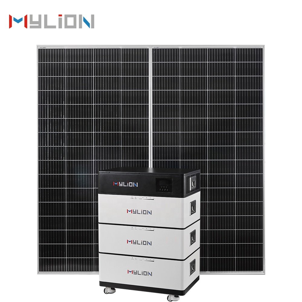 Mylion 10kwh Solar System with Solar Inverter Charger LiFePO4 Battery Pack Home Storage System For Residential