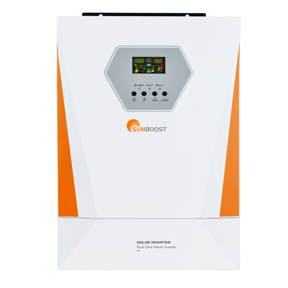 Sunboost 3.5kw 5.5kw 7kw 11kw 24V 48V to 220V off grid mppt solar energy charge hybrid inverter system
