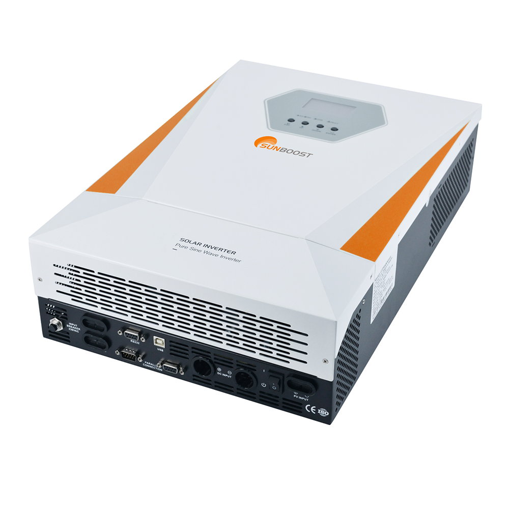 Sunboost 3.5kw 5.5kw 7kw 11kw 24V 48V to 220V off grid mppt solar energy charge hybrid inverter system